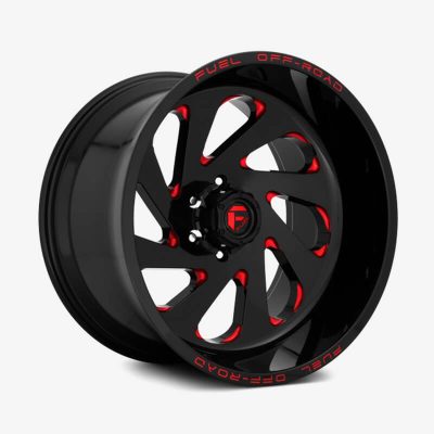 D638 VORTEX 1 шт. Глянцевый черный с ярко-красными акцентами